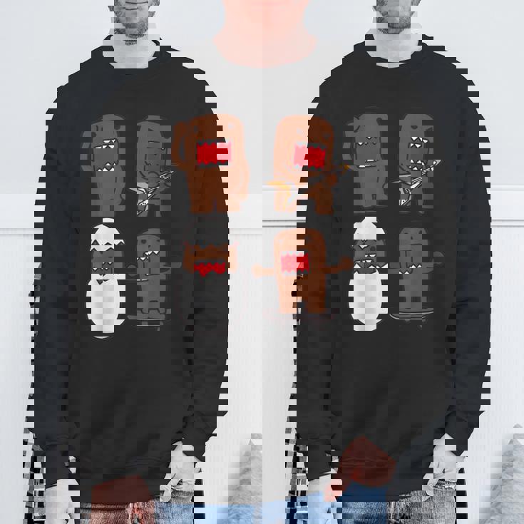 Domo Kun Guitar Y2k Sweatshirt Gifts for Old Men