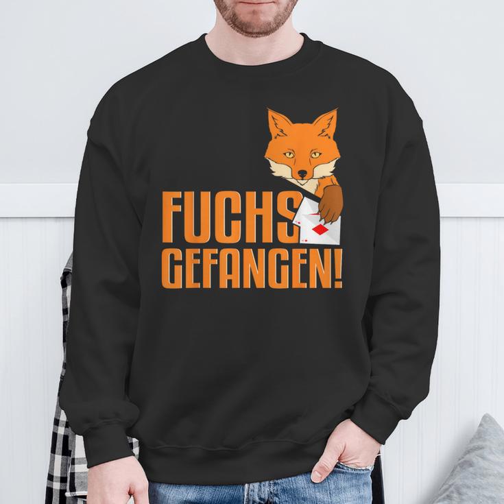 Doppelkopf Card Game Foxes Catch Sweatshirt Geschenke für alte Männer