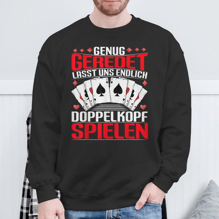 Doppelkopf Card Games Enug Geredet Lasst Uns Spielen S Sweatshirt Geschenke für alte Männer