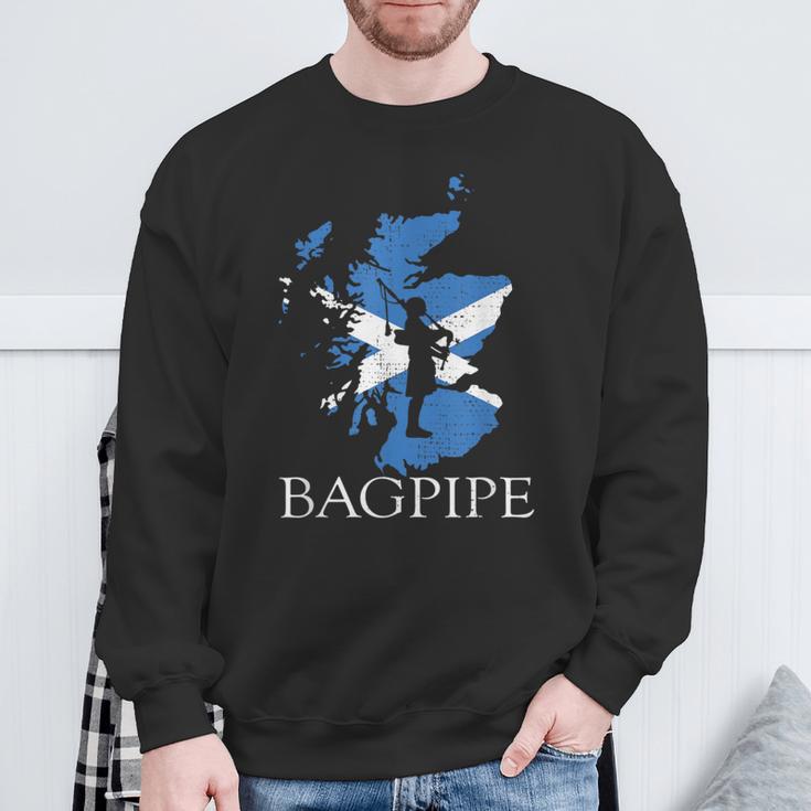 Dudelsack Mit Schottischer Flagge Sweatshirt Geschenke für alte Männer