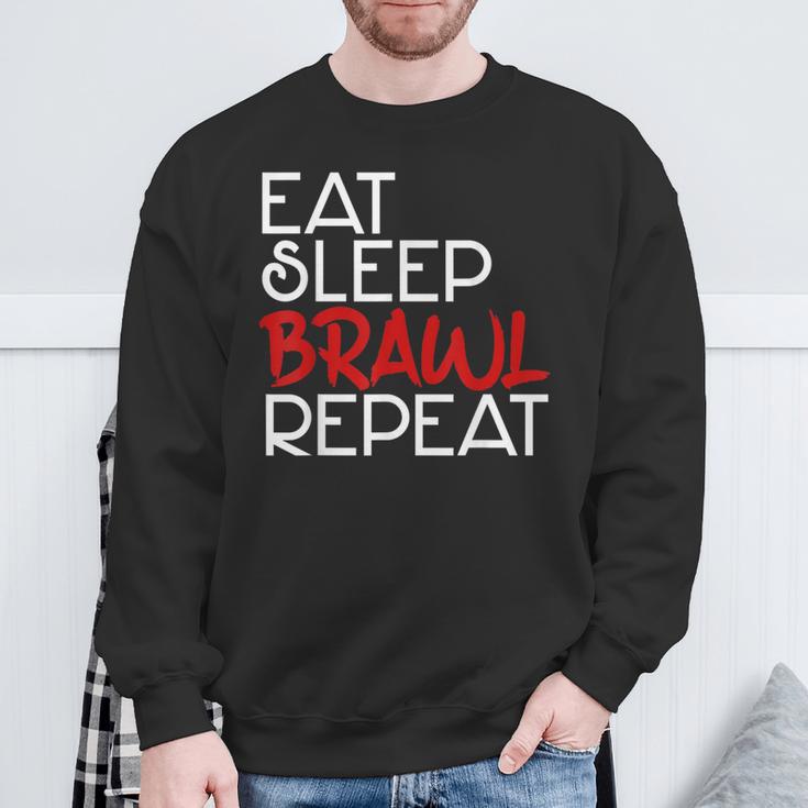 Eat Sleep Brawl Repeat Gamer Gamer Game Children's Star Sweatshirt Geschenke für alte Männer