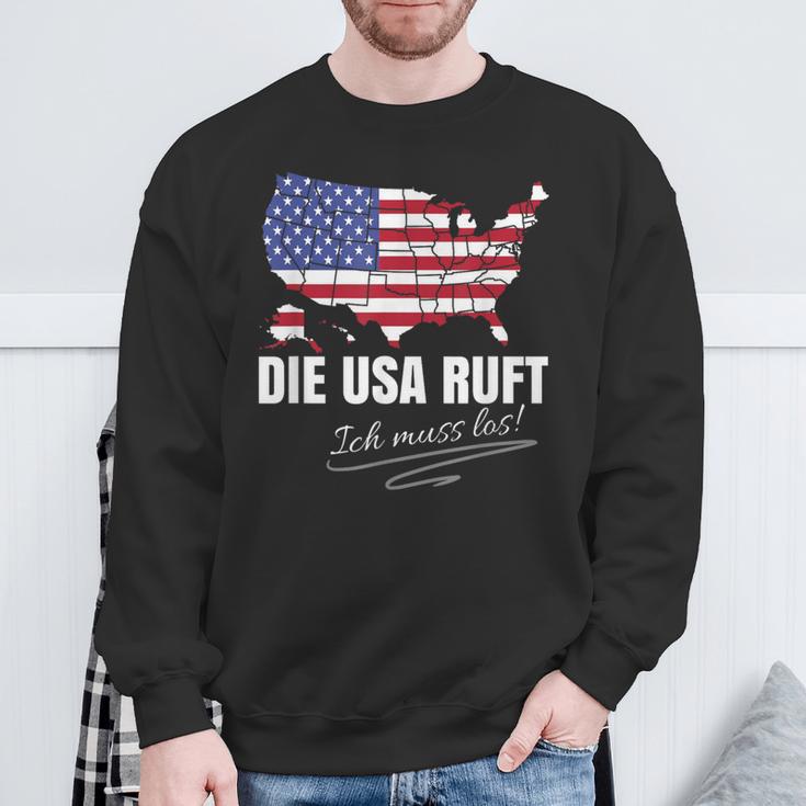 Emigration Usa Farewell Gadgets America Emigrant Sweatshirt Geschenke für alte Männer