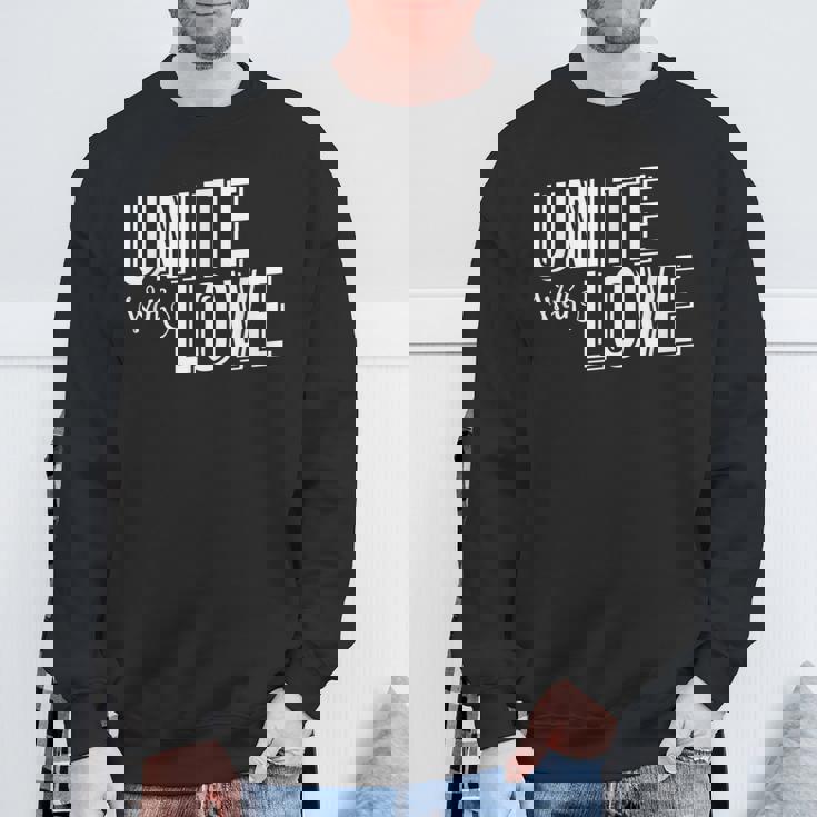 Family & Friends Get Together Unite With Love Sweatshirt Gifts for Old Men