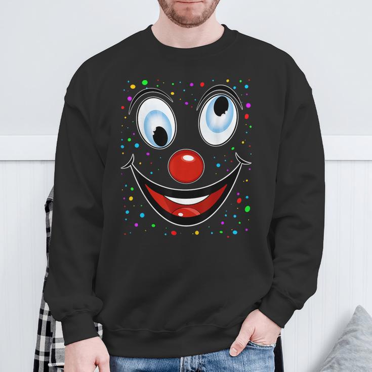 Fancy Dress Clown Face Outfit Clown Costume Carnival Sweatshirt Geschenke für alte Männer