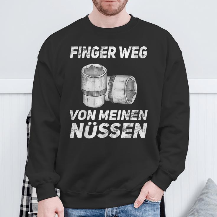 Finger Wegon Mein Nüs Car Mechanic Screwdriver S Sweatshirt Geschenke für alte Männer