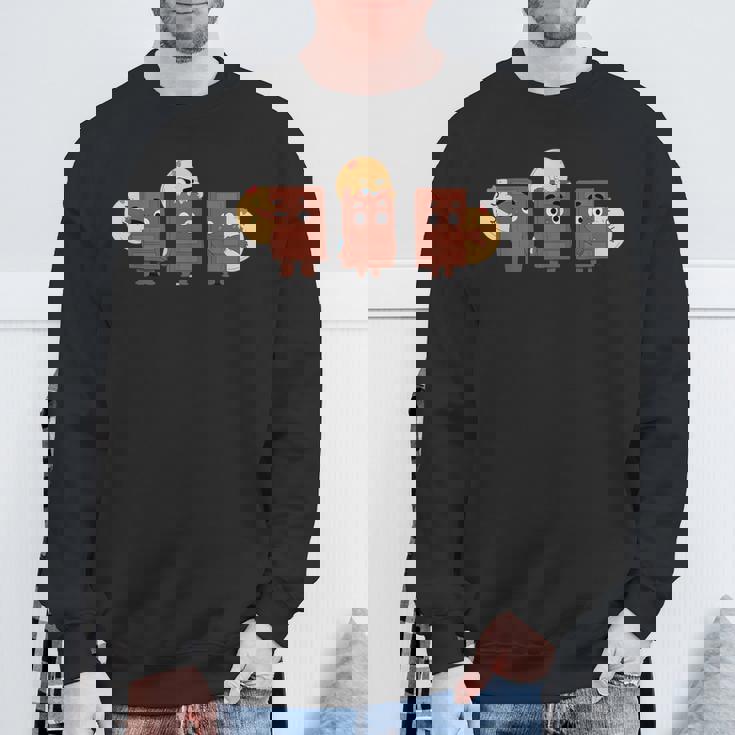 Be My Food Sweet Romantic Couple Choco And Pancake Sweatshirt Gifts for Old Men