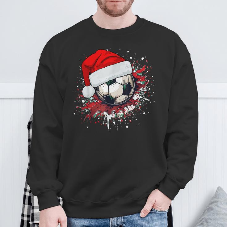 Football Santa Claus Christmas Xmas Sweatshirt Geschenke für alte Männer