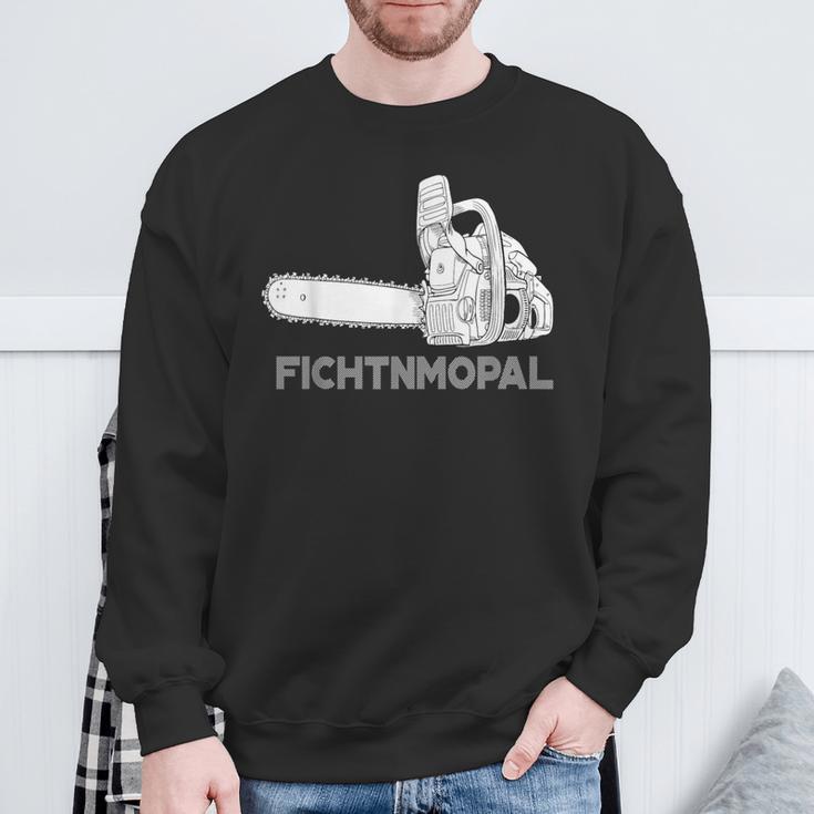 Förster Geschenke Chainsaw Fichtnmopal Mundart S Sweatshirt Geschenke für alte Männer