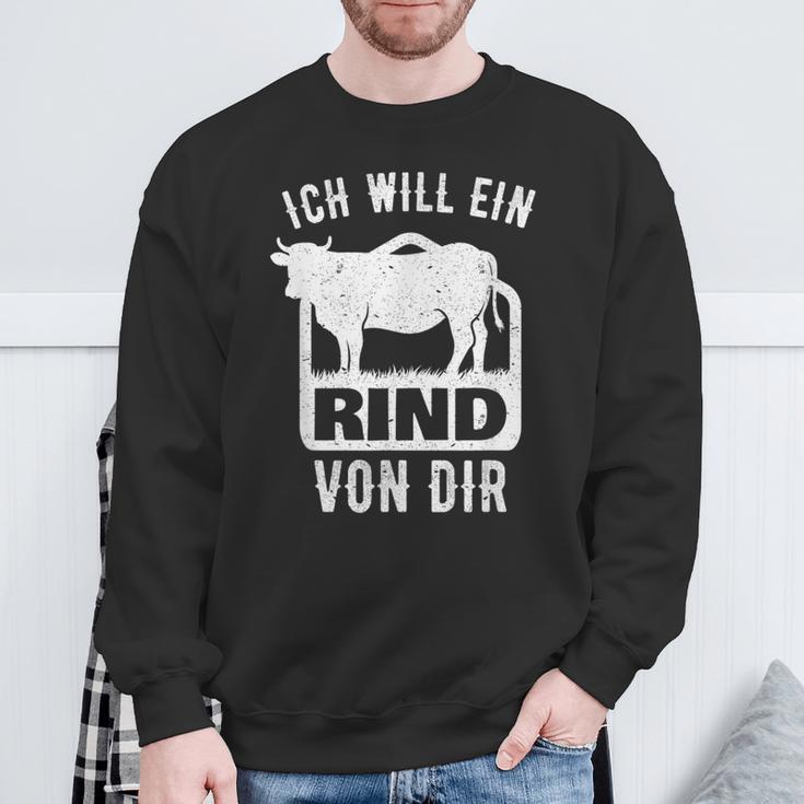 Agriculture Saying I Will A Rindon Dir Fun Sweatshirt Geschenke für alte Männer