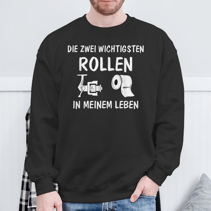 Angel Die Zwei Wichtigsten Rollen In Meinem Leben Sweatshirt Geschenke für alte Männer