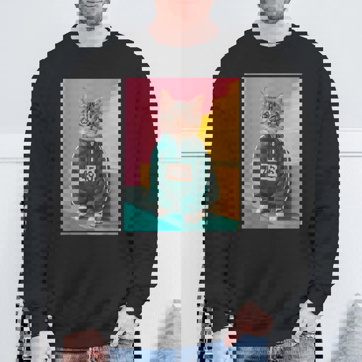 Cat Kitten Graphic Sweatshirt Gifts for Old Men