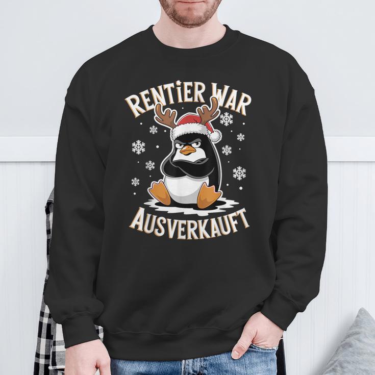 Christmas Penguin Reindeer Was Out Sold Out Sweatshirt Geschenke für alte Männer