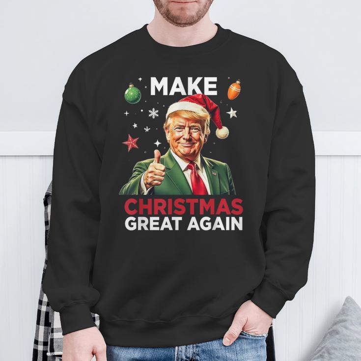 Christmas Pyjamas Make Christmas Great Again Sweatshirt Geschenke für alte Männer