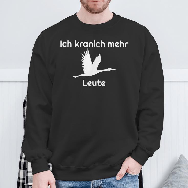 Pause Ich Kranich Mehr Bird Saying Joke Sweatshirt Geschenke für alte Männer