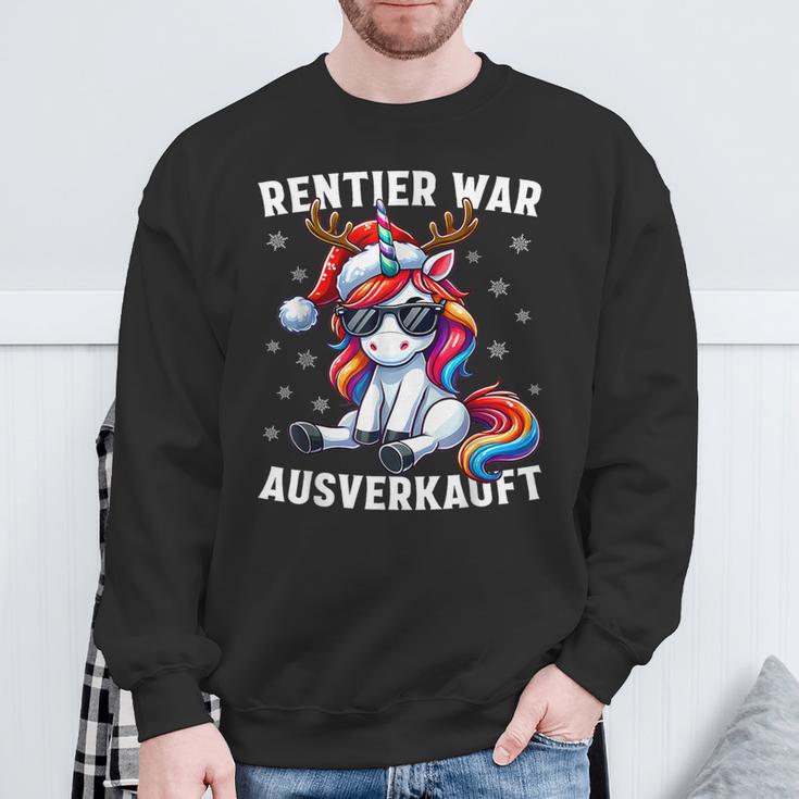 Reindeer Was Out Sold Reindeer Christmas Sweatshirt Geschenke für alte Männer