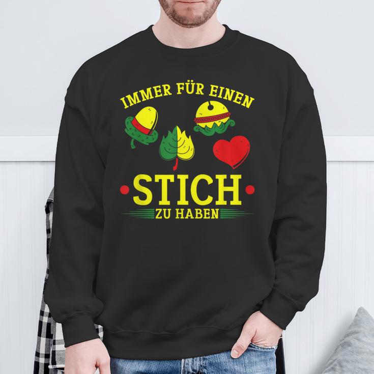 Sheep Head Slogan Card Game Shot Cotton Sweatshirt Geschenke für alte Männer