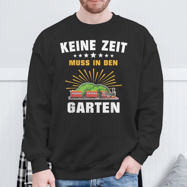 Gartenbahn Steam Train Model Railway Garden Slogan Sweatshirt Geschenke für alte Männer