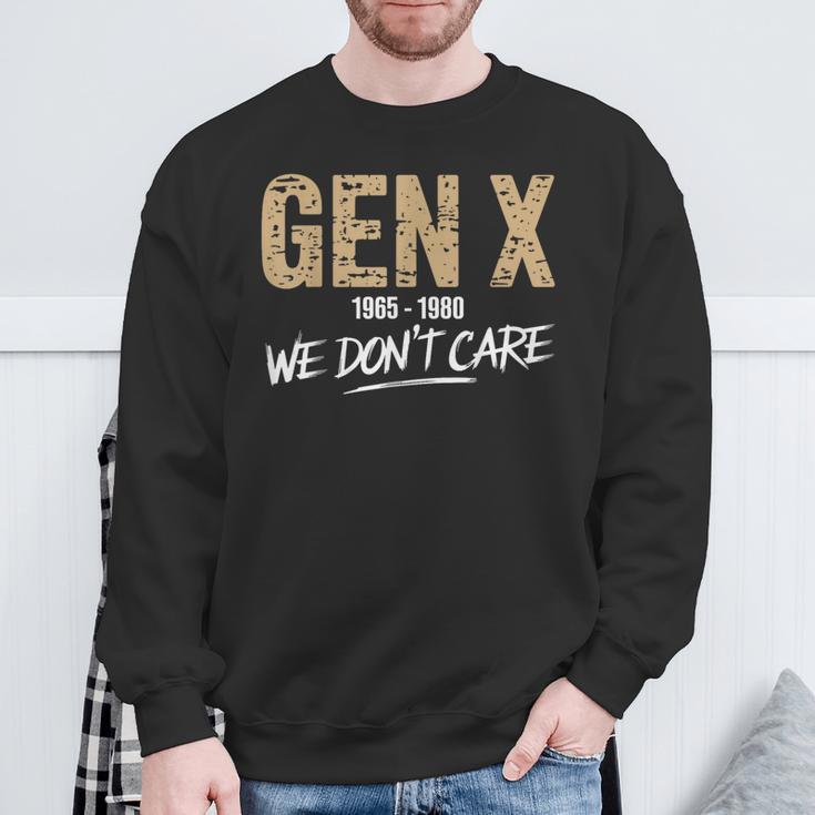 Gen X 1965-1980 We Don't Care Generation Xintage Sweatshirt Geschenke für alte Männer