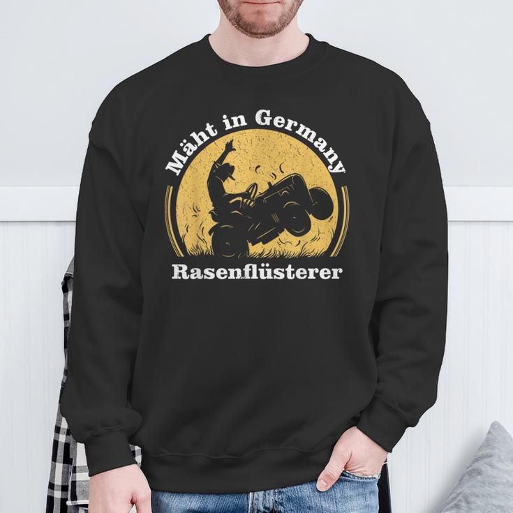 With German Lawnmower Lawn Mowing Sweatshirt Geschenke für alte Männer