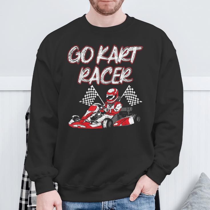 Go Kart Racer Red Kart Racing Kart Sweatshirt Geschenke für alte Männer