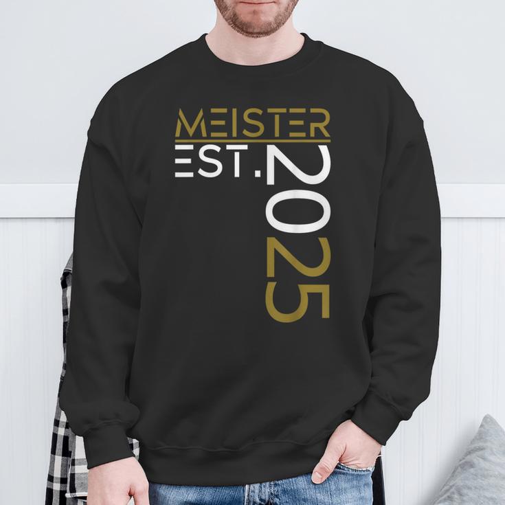 Graduation Master Est 2025 Golden Outfit Master Exam Sweatshirt Geschenke für alte Männer