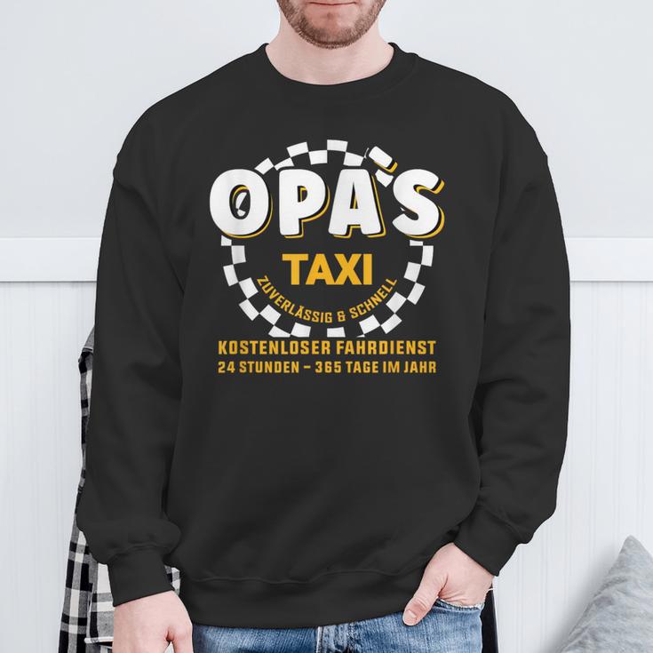 Grandpa's Taxi Chauffeur Auto Fahrbring Und Bringen Sweatshirt Geschenke für alte Männer