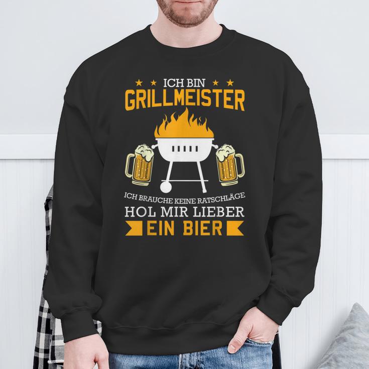 Grillmeister Hol Mir Ein Bier Grillmeister Hol Sweatshirt Geschenke für alte Männer