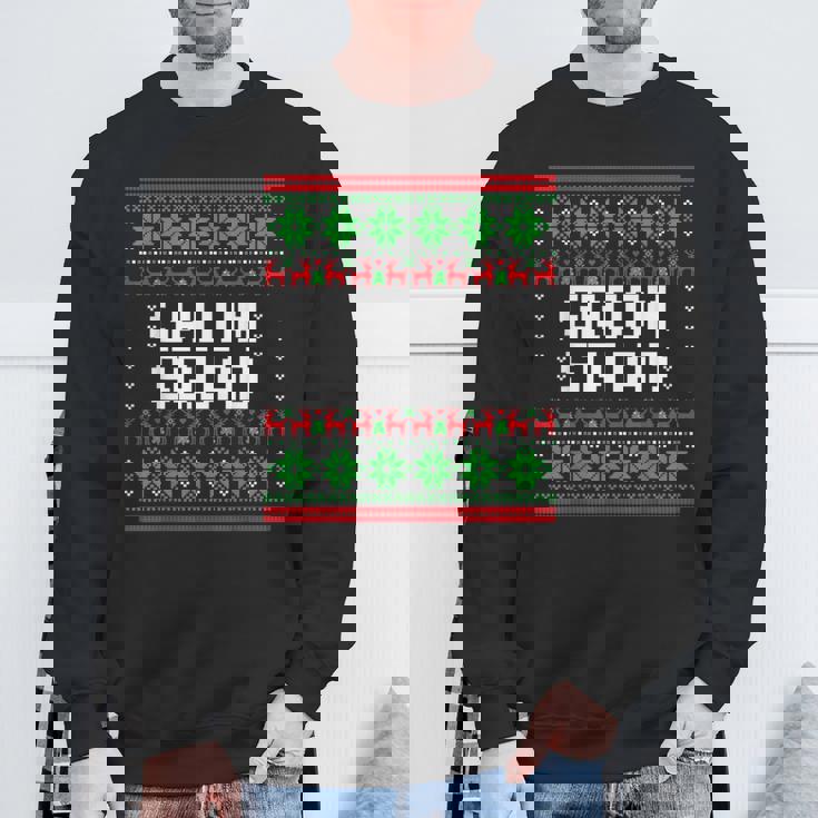 Groom Squad Xmas Bachelor Party Ugly Christmas Sweater Sweatshirt Gifts for Old Men