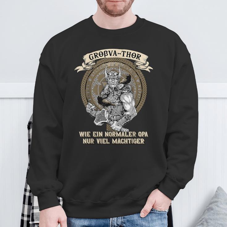 Großa-Thor Wie Normal Opa Nuriel Mighty Father's Day S Sweatshirt Geschenke für alte Männer