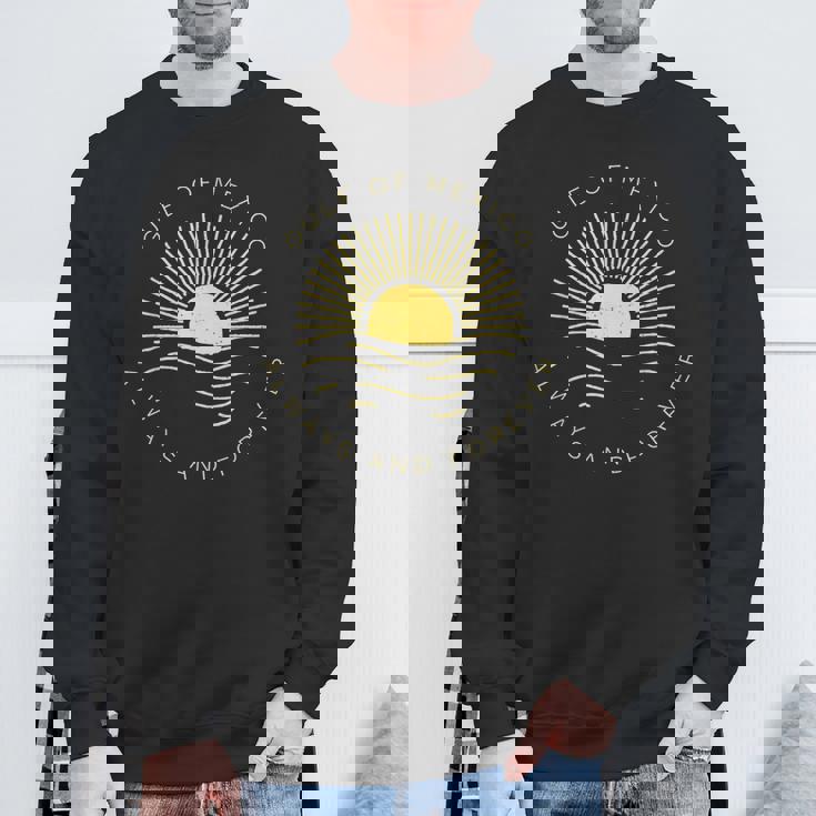 Gulf Of Mexico Always & Forever Vintage Sunset Political Sweatshirt Gifts for Old Men