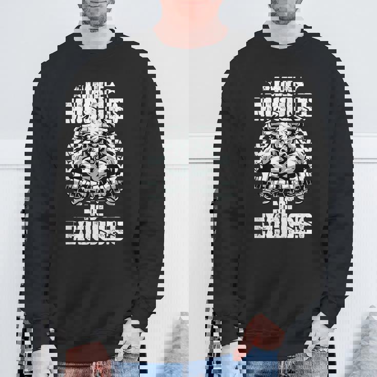 Hacer Músculos No Excusas Entrenamientos Gimnasio Cotizaciones Gimnasio Fitness Camisa de entrenamiento Regalos para ancianos