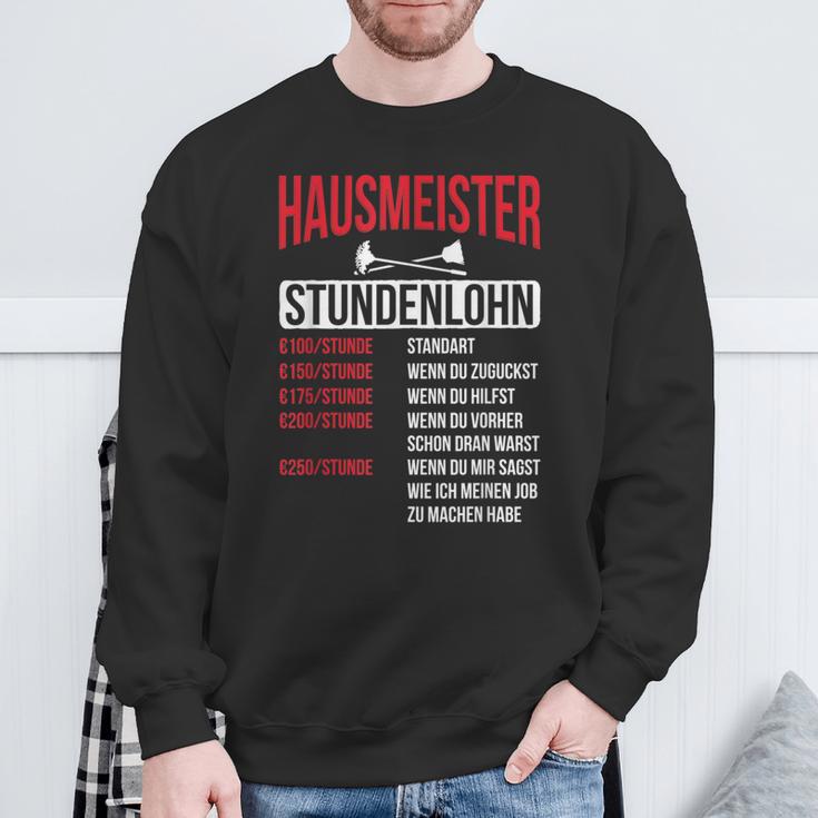 Hausmeister Hourly Wage Haustechnik Janitory Sweatshirt Geschenke für alte Männer