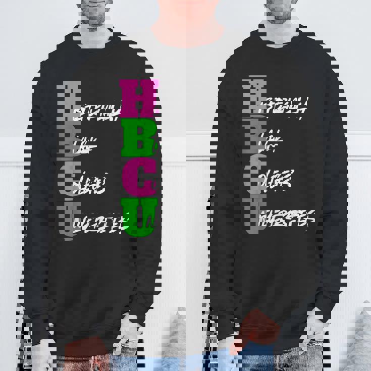Hbcu Pink And Green Historically Black College University Sweatshirt Gifts for Old Men