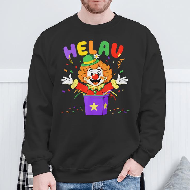 Helau Clown In Box Costume For Carnival Fancy Dress Sweatshirt Geschenke für alte Männer