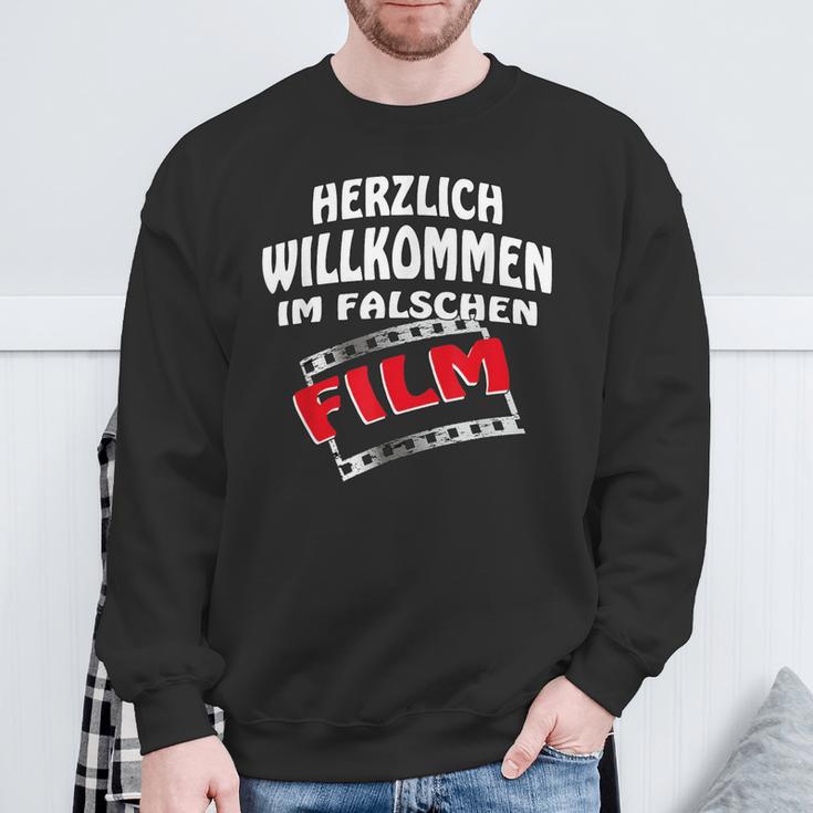 Herzlich Willkommen Im False Film S Sweatshirt Geschenke für alte Männer