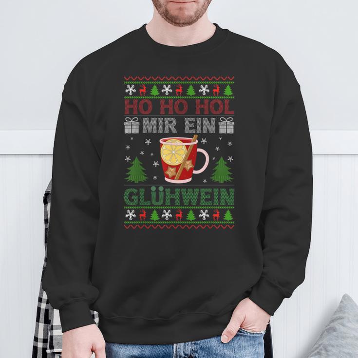 Ho Ho Hol Mir Mal Ein Glühwein Sweatshirt Geschenke für alte Männer