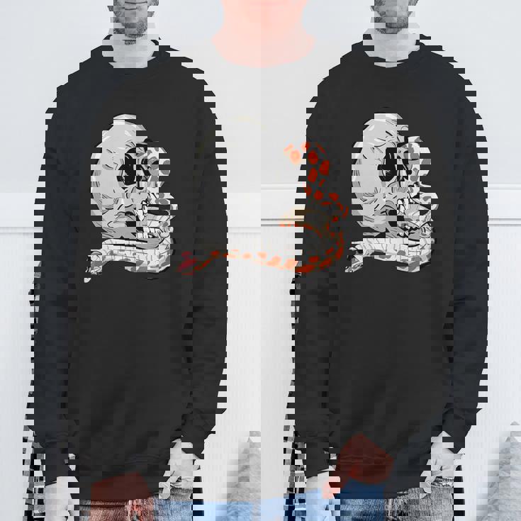 Hognose Snake Skull Albino Morph Dramatic Danger Noodle Premium Sweatshirt Gifts for Old Men
