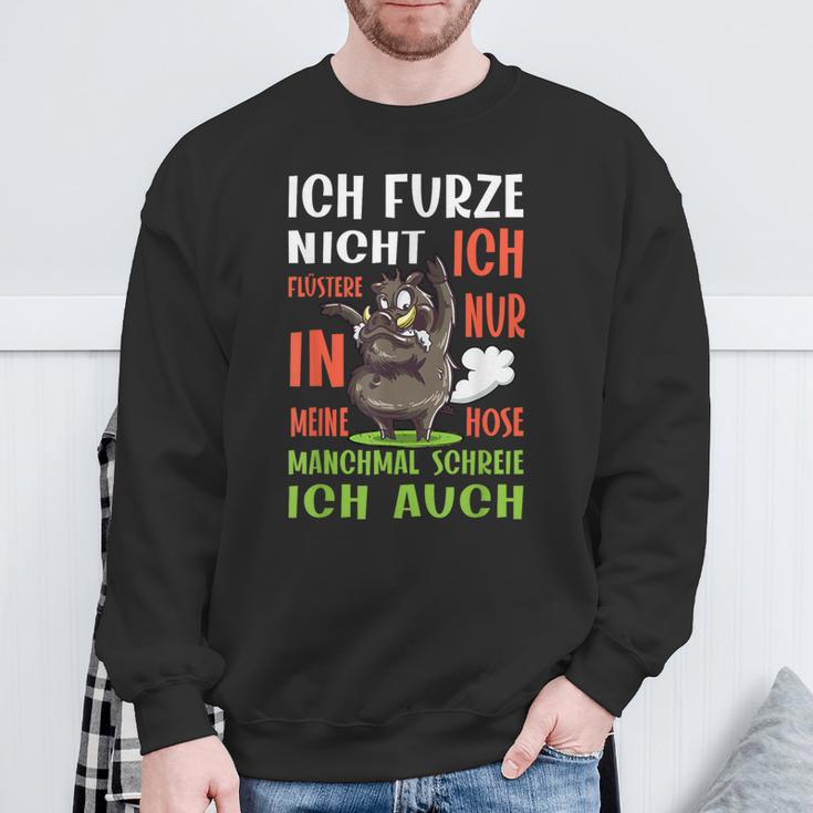 Ich Furze Nicht Ich Wistere Fartzen Sweatshirt Geschenke für alte Männer