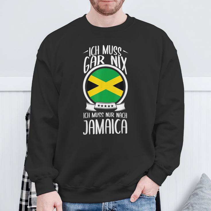 Ich Muss Gar Nix Ich Muss Nur Nach Jamaica Sweatshirt Geschenke für alte Männer