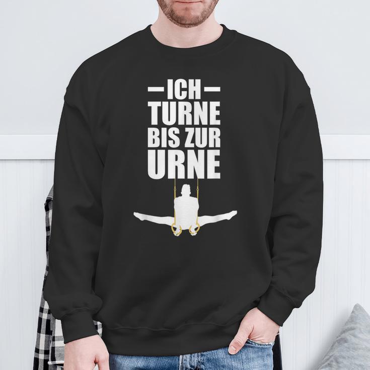 Ich Turne Bis Zur Urne Ich Turne Bis Zur Urn Gymnastics S Sweatshirt Geschenke für alte Männer