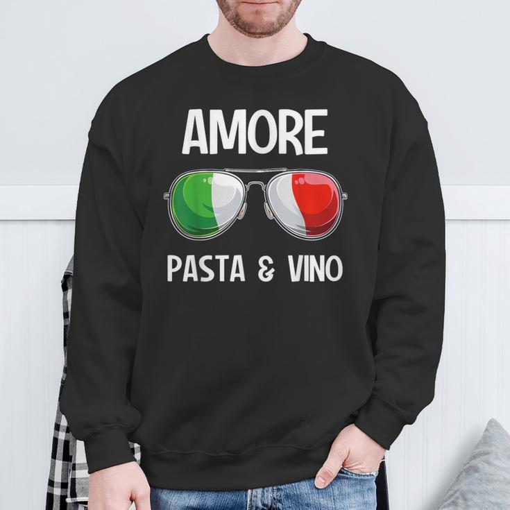 Italia Dialect Italian Amore Pasta &Ino S Sweatshirt Geschenke für alte Männer