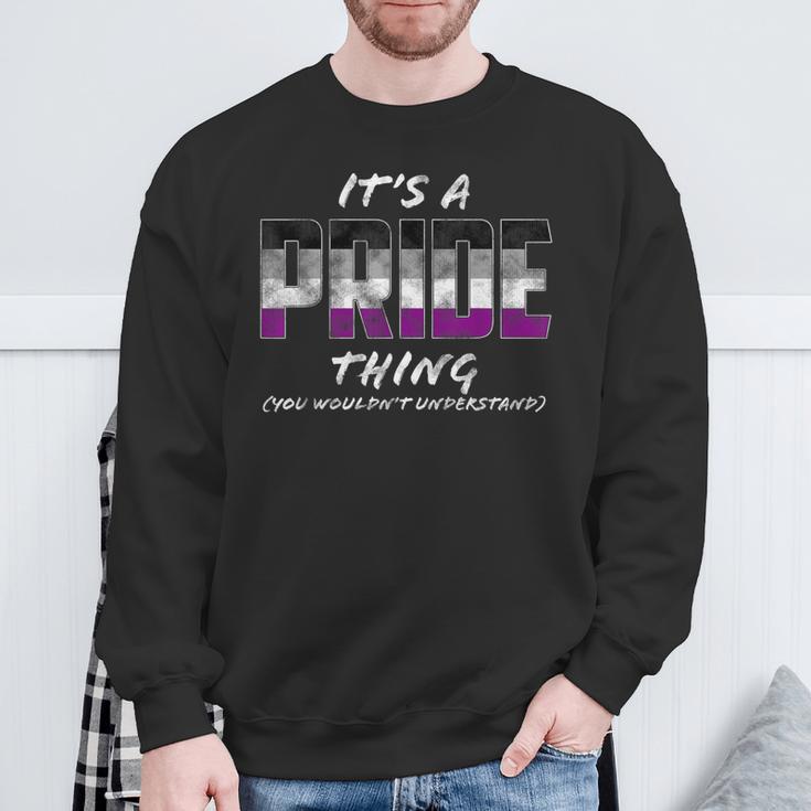 It's A Pride Thing Asexual Pride Flag Sweatshirt Geschenke für alte Männer