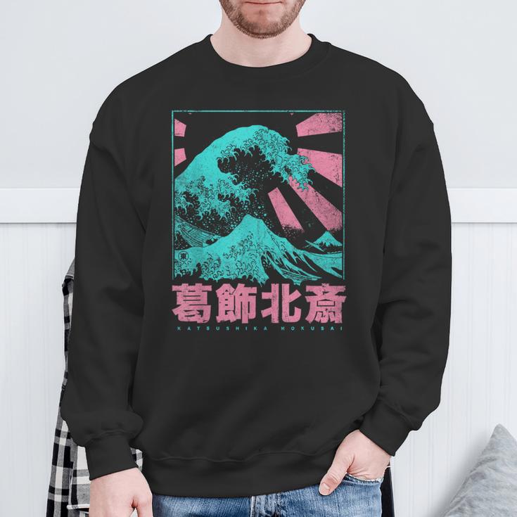 Japanese Hokusai Japan The Great Waveor Kanagawa Sweatshirt Geschenke für alte Männer