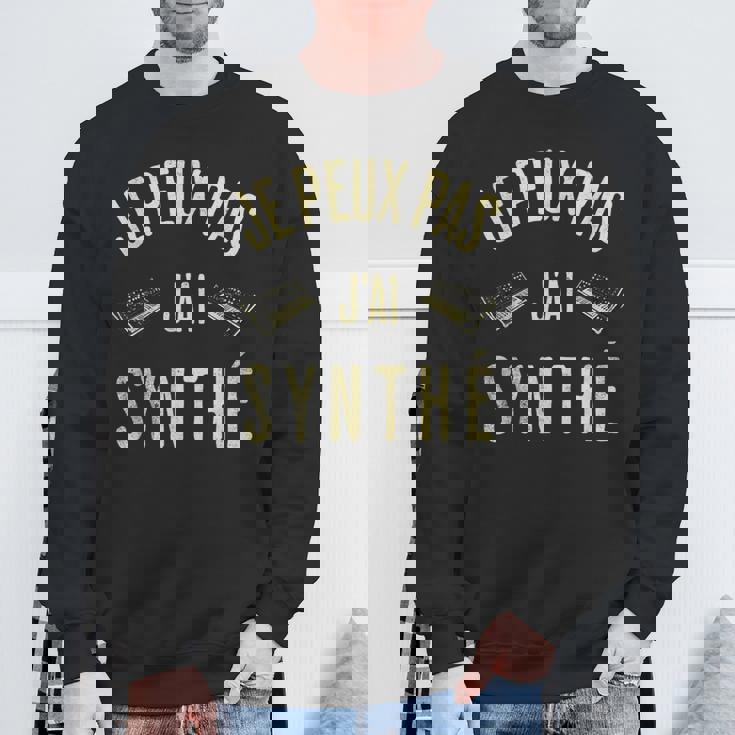 Je Peux Pas J'ai Synthé Cadeau Humour Musicien Synthétiseur Sweater e Cadeaux pour les vieillards