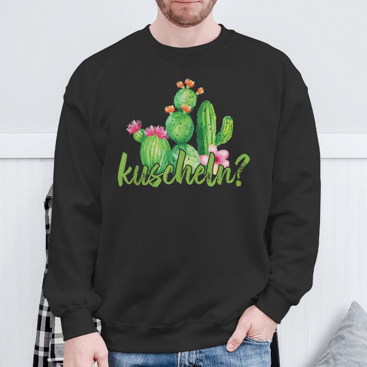 Kakn Kuscheln Kaktus Umarmen Witz Spaß Liebe Geschenk Sweatshirt Geschenke für alte Männer