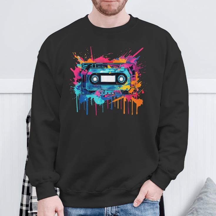 Kassetten 80Er 90Er Kassette Musik Musiker Dj Sweatshirt Geschenke für alte Männer