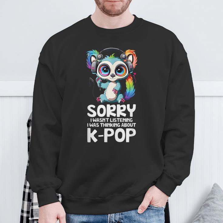 Kpop Items Bias Lemur Korean Pop Tie Dye Fan Merchandise Sweatshirt Geschenke für alte Männer