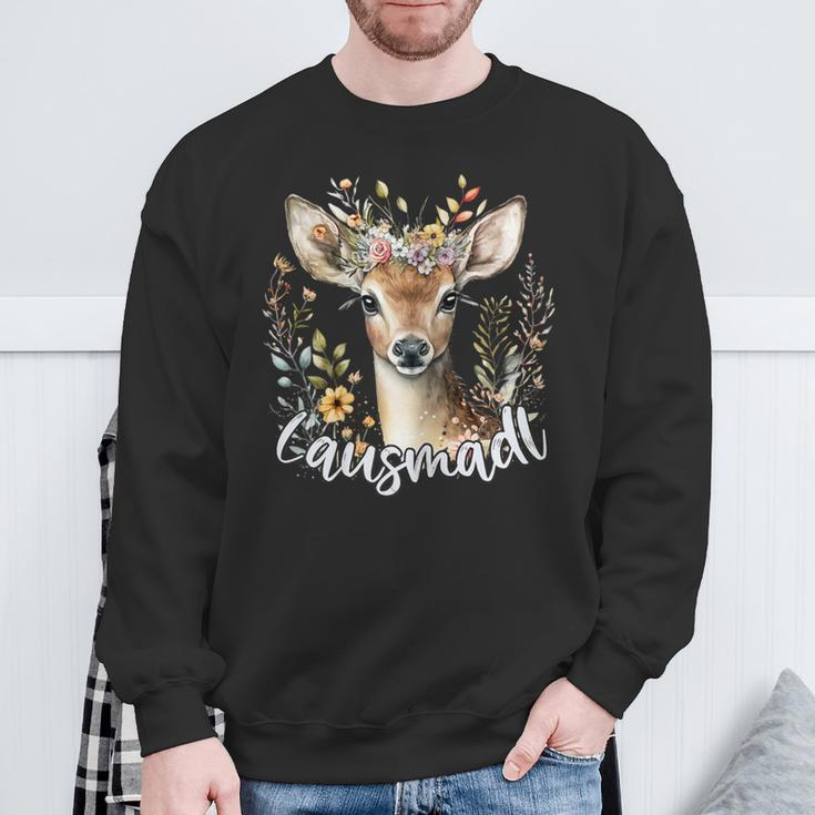 Lausmadl Costume Deer Oktoberfest Sweatshirt Geschenke für alte Männer