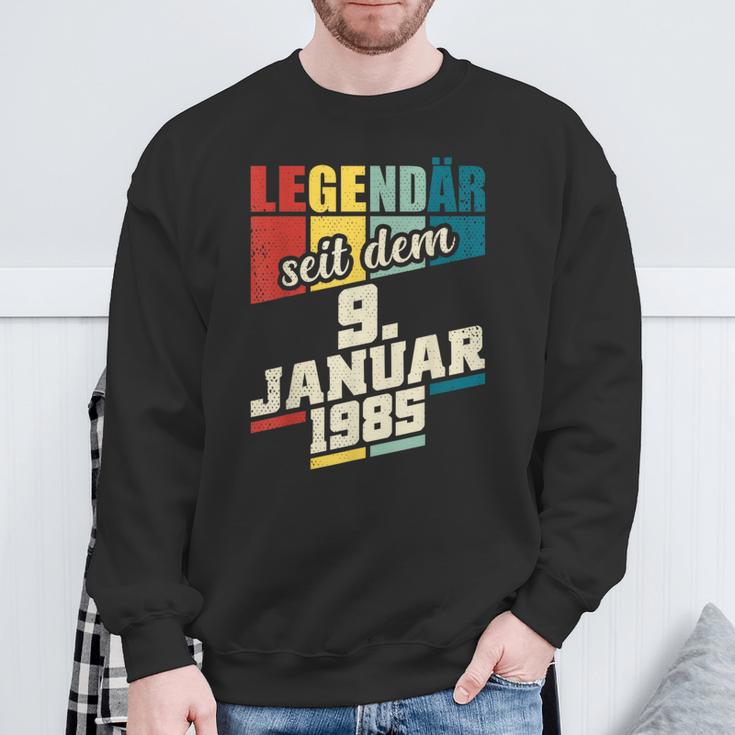 Legendary Since 9Th January 1985 Birthday 911985 Sweatshirt Geschenke für alte Männer