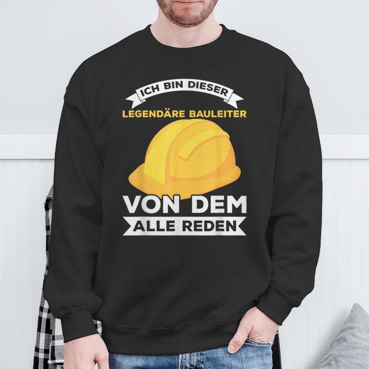 Legendary Construction Manager Builder Construction Site Saying Sweatshirt Geschenke für alte Männer